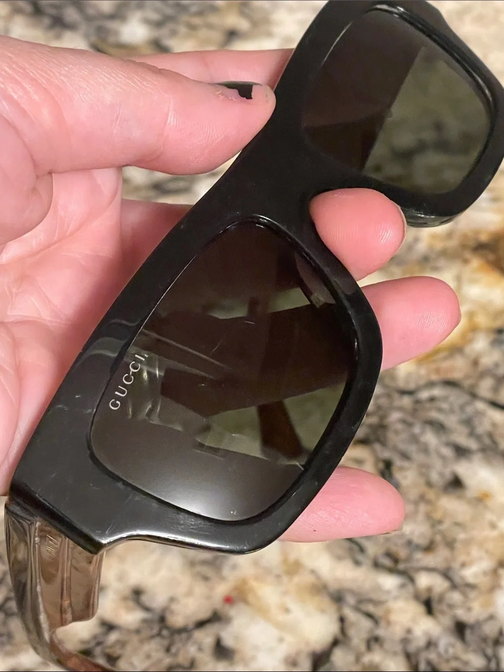 Gucci Black and Tortoiseshell Sunglasses